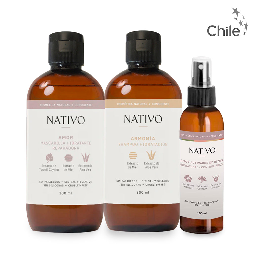 Pack Shampoo + Mascarilla + Activador de rizos