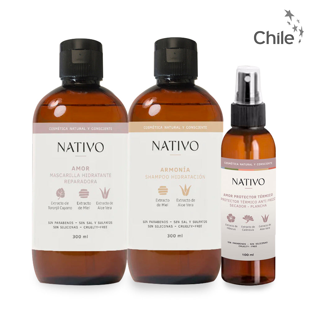 Pack Shampoo + Mascarilla + Protector térmico