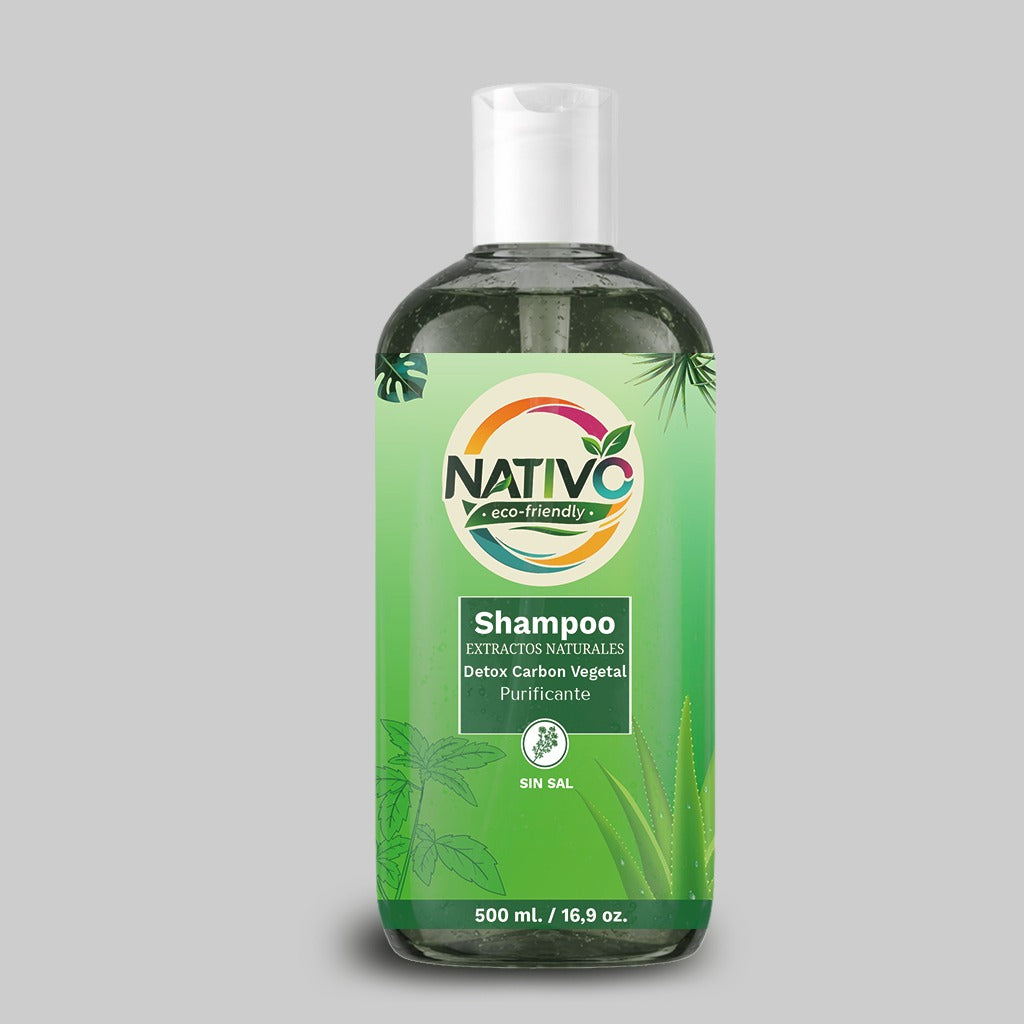 Shampoo Detox Carbón Vegetal - Purificante